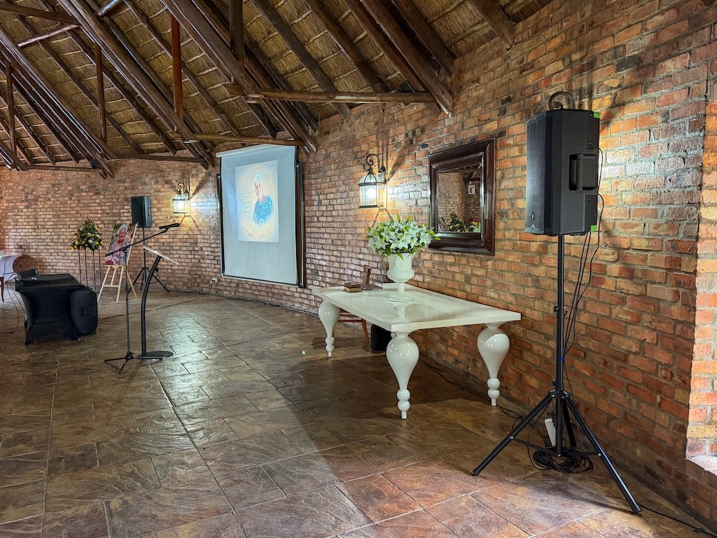 Two Speakers With Projector & Screen and Microphone Add-on